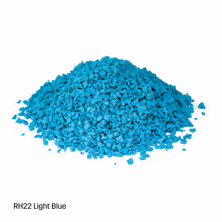 Rosehill TPV Inplay Rubber Granules - 1 - 4mm - Light Blue - 25kg - Aloro Group
