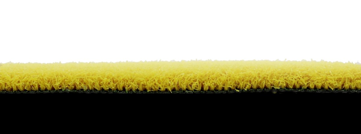 18mm Hockey Grass - Yellow Line - 0.075m wide sold per Lm - Aloro Group