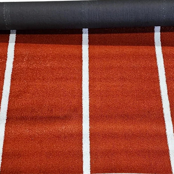 4 lane running track synthetic grass