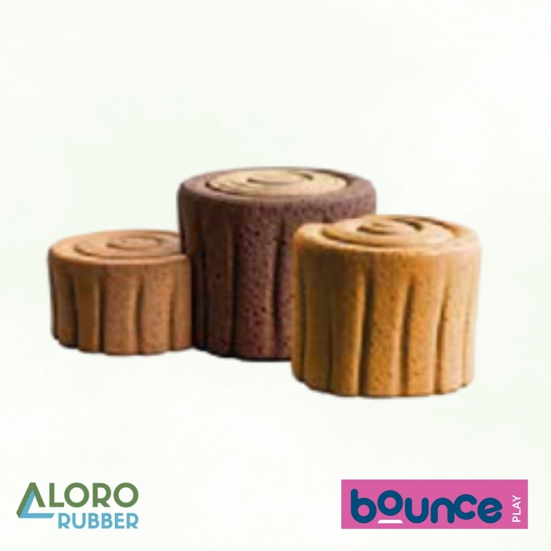 Bounce PLAY Stump/Logs Set Mini EPDM (H: 126 cm W: 78 cm L: 130 cm)