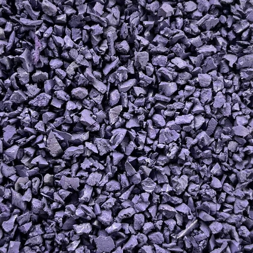 Bounce SBR Precoat Coloured Recycled Rubber Granules - Purple - 20kg Bag