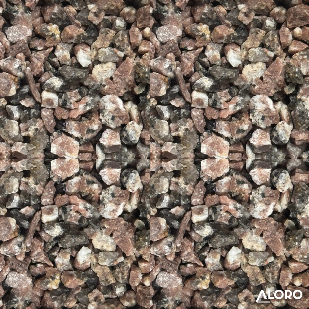 Crushed Aggregate Burgundy Granite 6mm