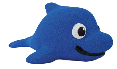 Bounce PLAY Dolphin Big EPDM (H: 95 cm W: 130 cm L: 230 cm)