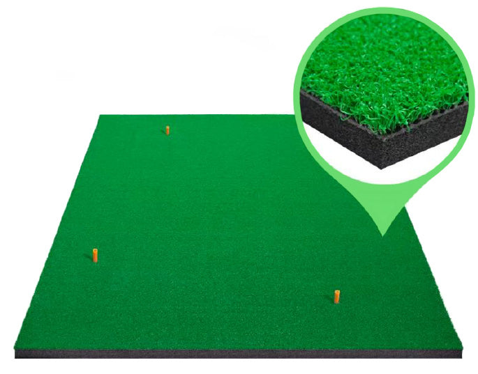 EliteDrive Golf Driving Mat - 1.5mx1.5m (20mm Nylon Yarn + 10mm EVA Foam)