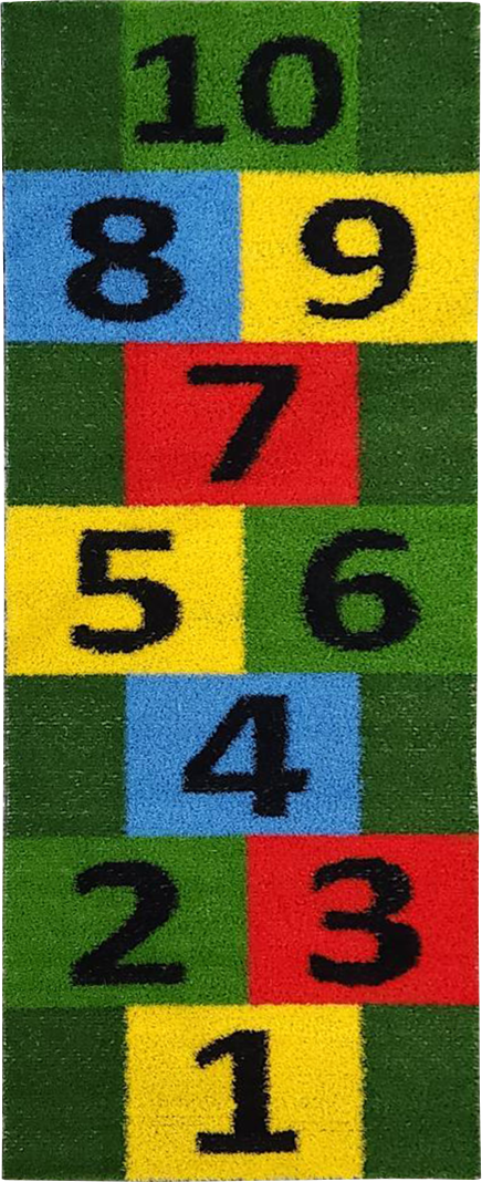 Hopscotch grass for childcare outdoor play