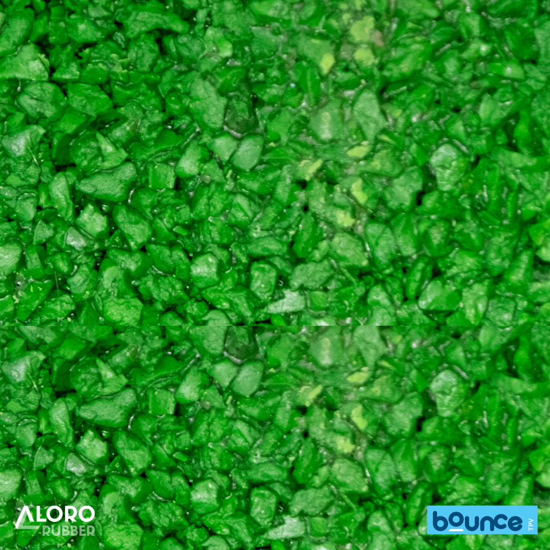 Bounce Premium TPV Rubber Granules LF12 Light Green 1-4mm - 25kg Bag