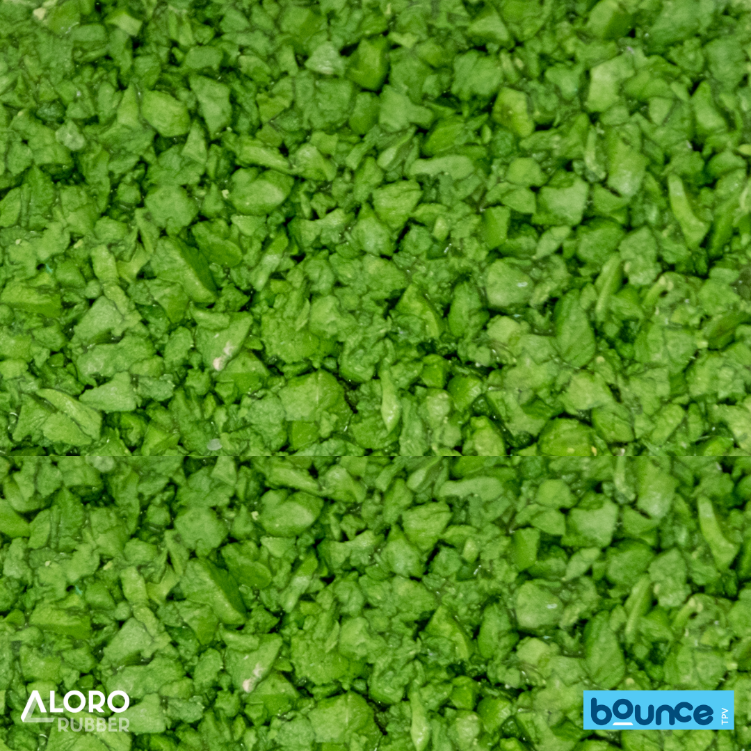 Bounce Premium TPV Rubber Granules LF13 Leafy Green 1-4mm - 25kg Bag