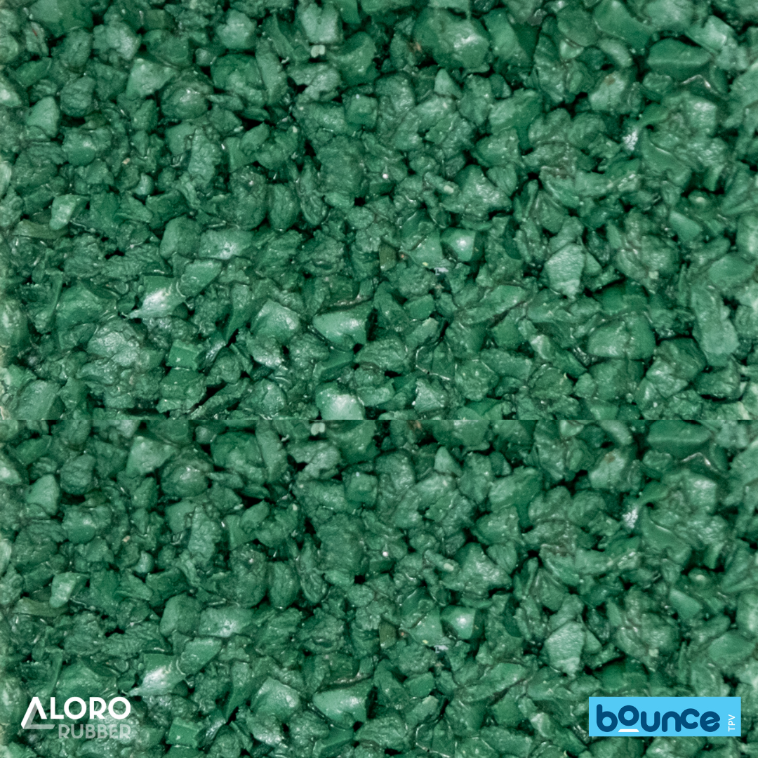 Bounce Premium TPV Rubber Granules LF14 Dark Green 1-4mm - 25kg Bag