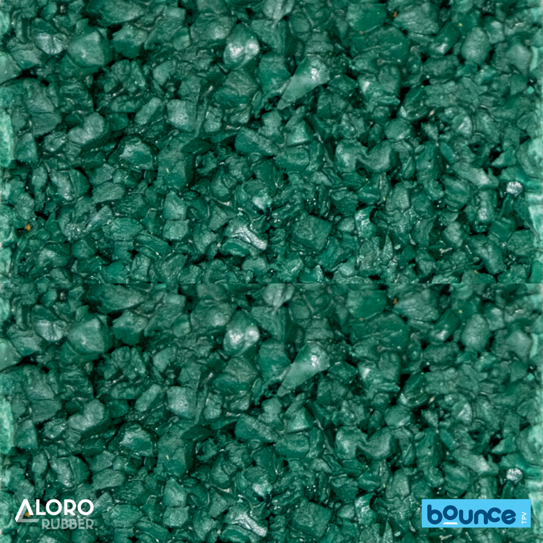 Bounce Premium TPV Rubber Granules LF15 Mid Green 1-4mm - 25kg Bag