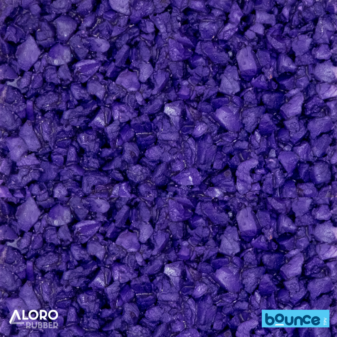 Bounce Premium TPV Rubber Granules LF22 Violet (Purple) 1-4mm - 25kg Bag