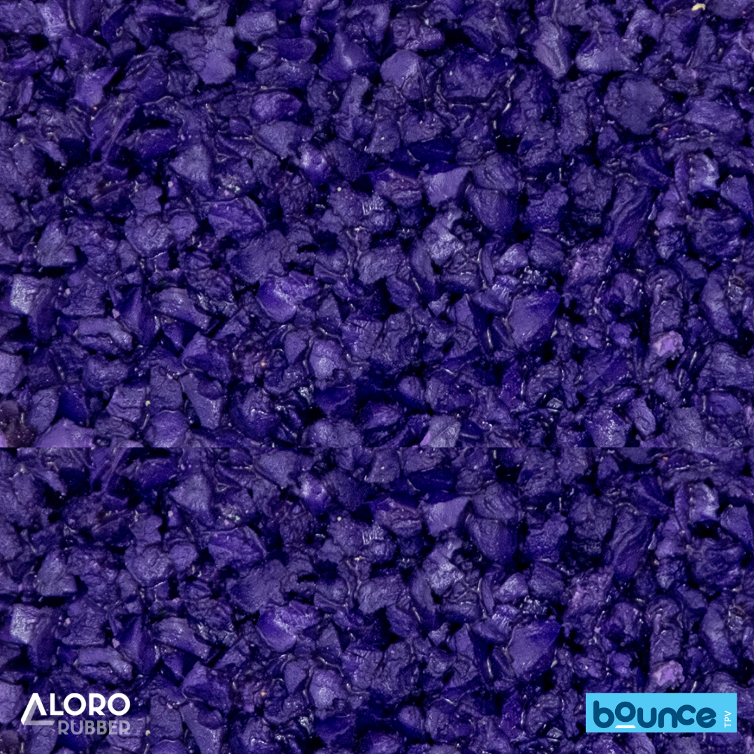 Bounce Premium TPV Rubber Granules LF23 Purple 1-4mm - 25kg Bag