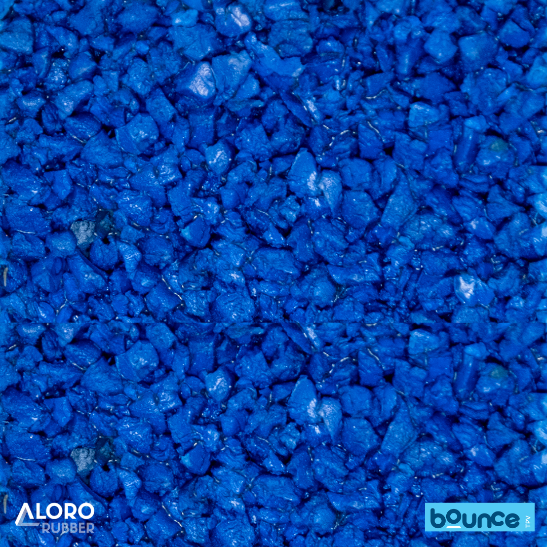 Bounce Premium TPV Rubber Granules LF24 Mid Blue 1-4mm - 25kg Bag