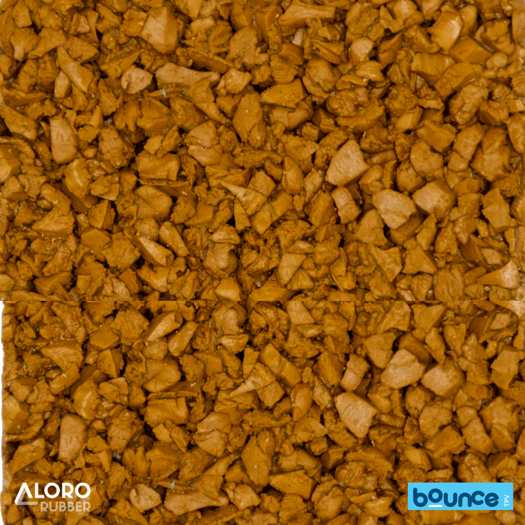 Bounce Premium TPV Rubber Granules LF31 Mustard Yellow 1-4mm - 25kg Bag