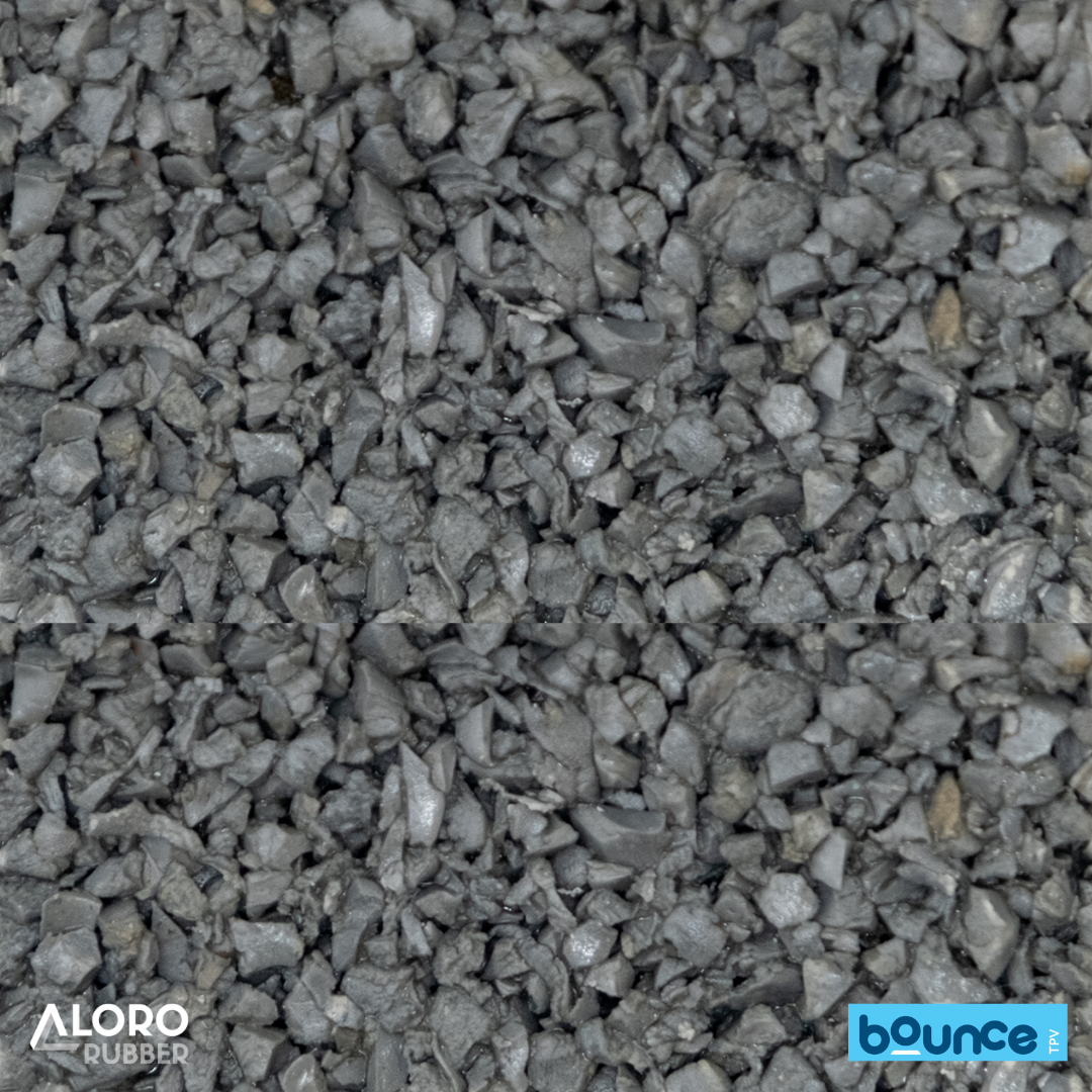 Bounce Premium TPV Rubber Granules LF43 Light Grey 1-4mm - 25kg Bag