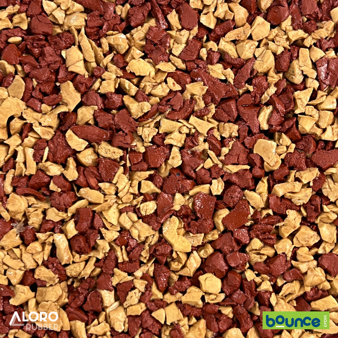 Bounce EPDM Rubber Granules - Maroon Blend  - 25kg Bag