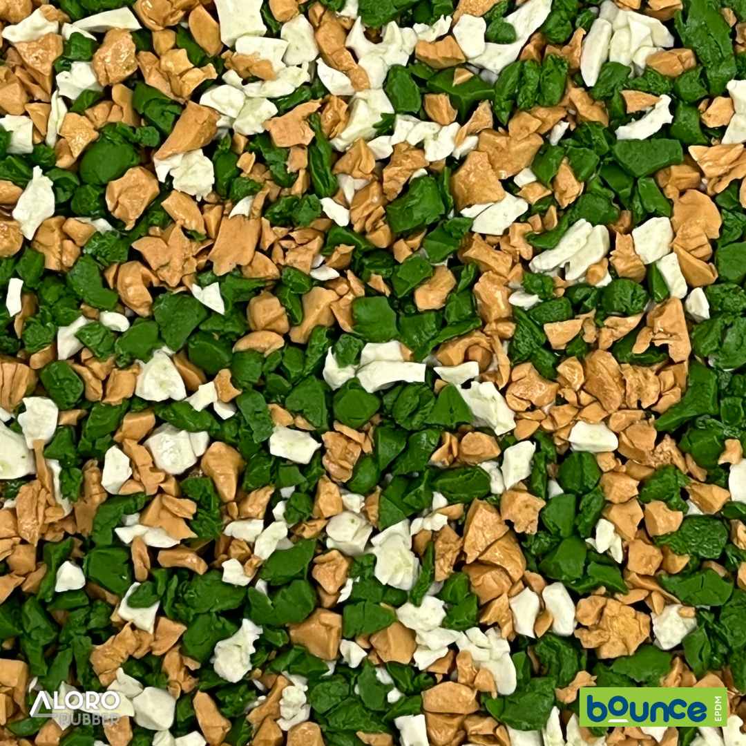 Bounce EPDM Rubber Granules - Pistachio Blend  - 25kg Bag