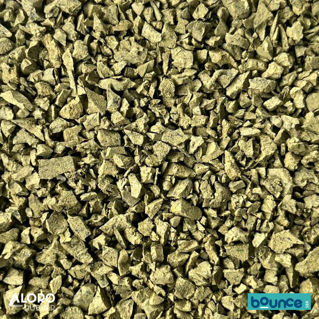 Bounce SBR Precoat Coloured Recycled Rubber Granules - Eggshell - 20kg Bag