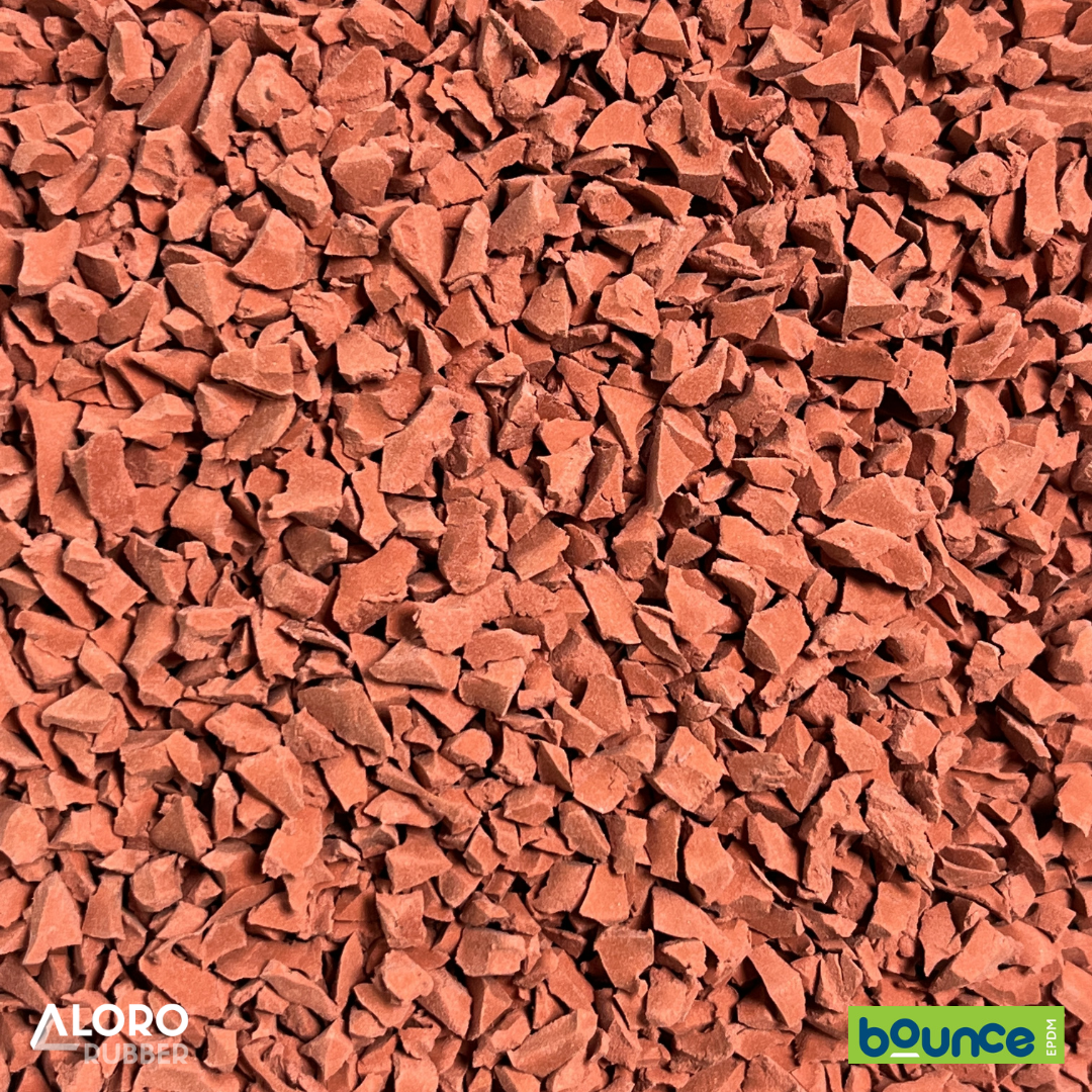 Bounce EPDM Rubber Granules - SF01 Red - 25kg Bag