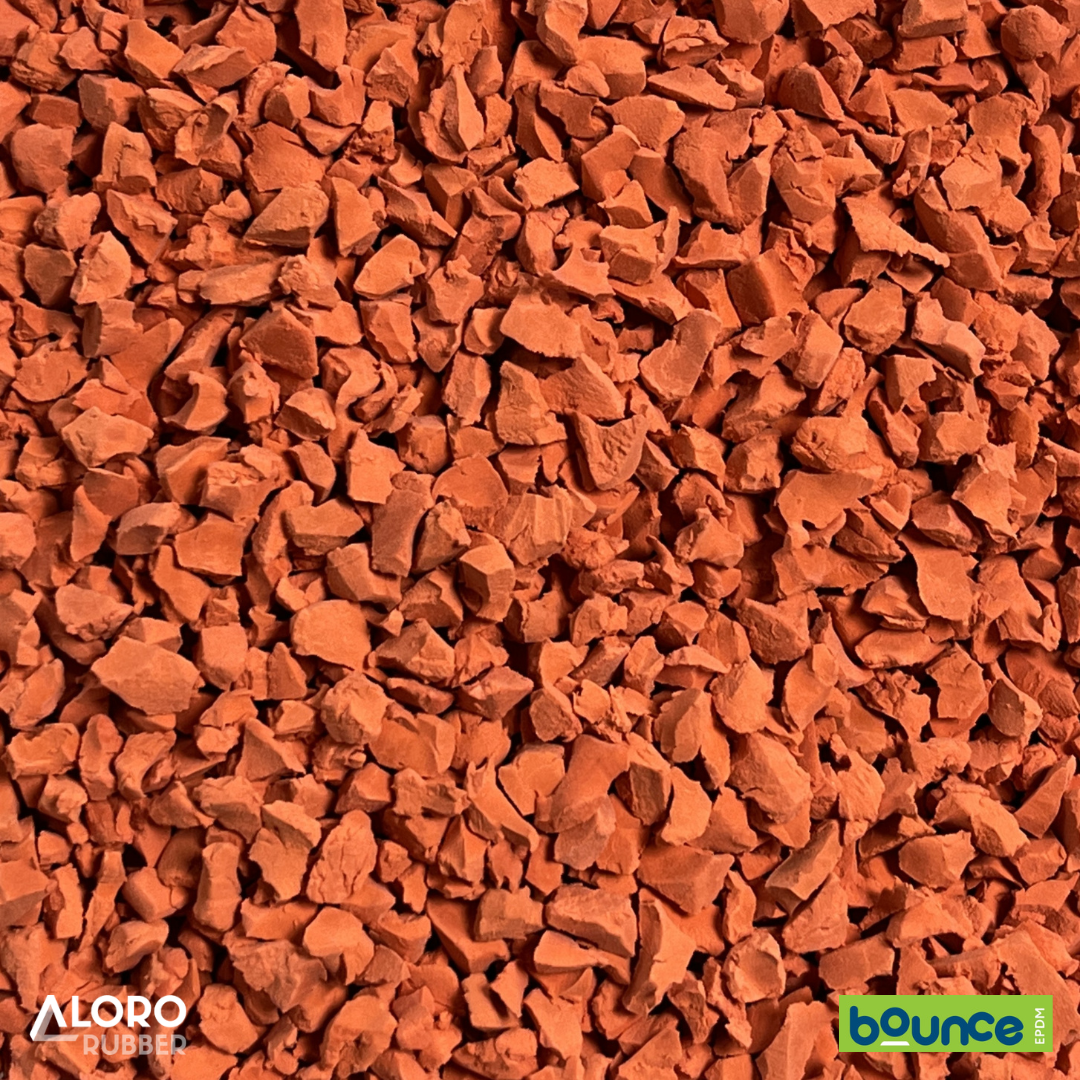 Bounce EPDM Rubber Granules - SF31 Bright Orange  - 25kg Bag