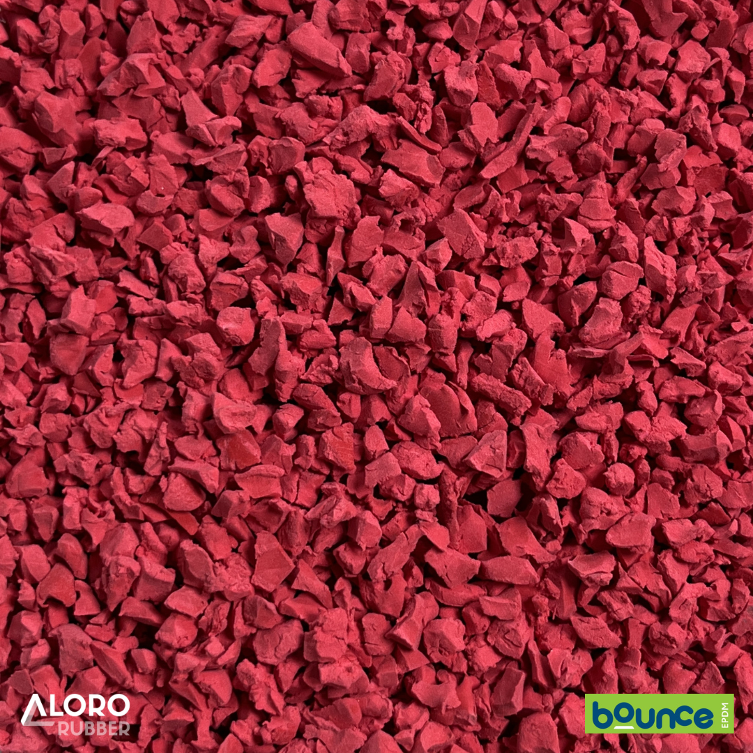 Bounce EPDM Rubber Granules - SF34 Rose Red  - 25kg Bag