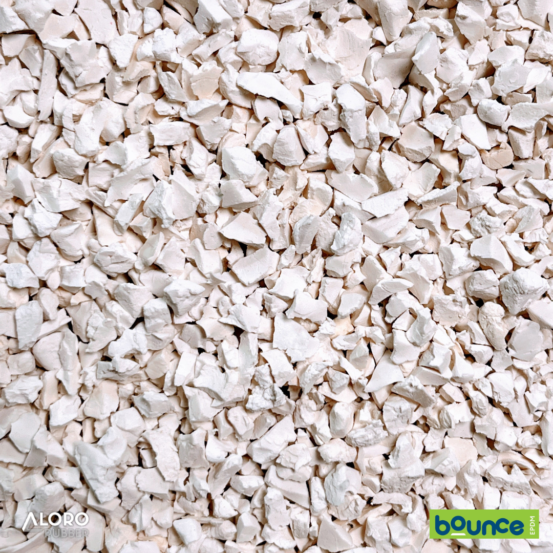 Bounce EPDM Rubber Granules - SF39 White  - 25kg Bag