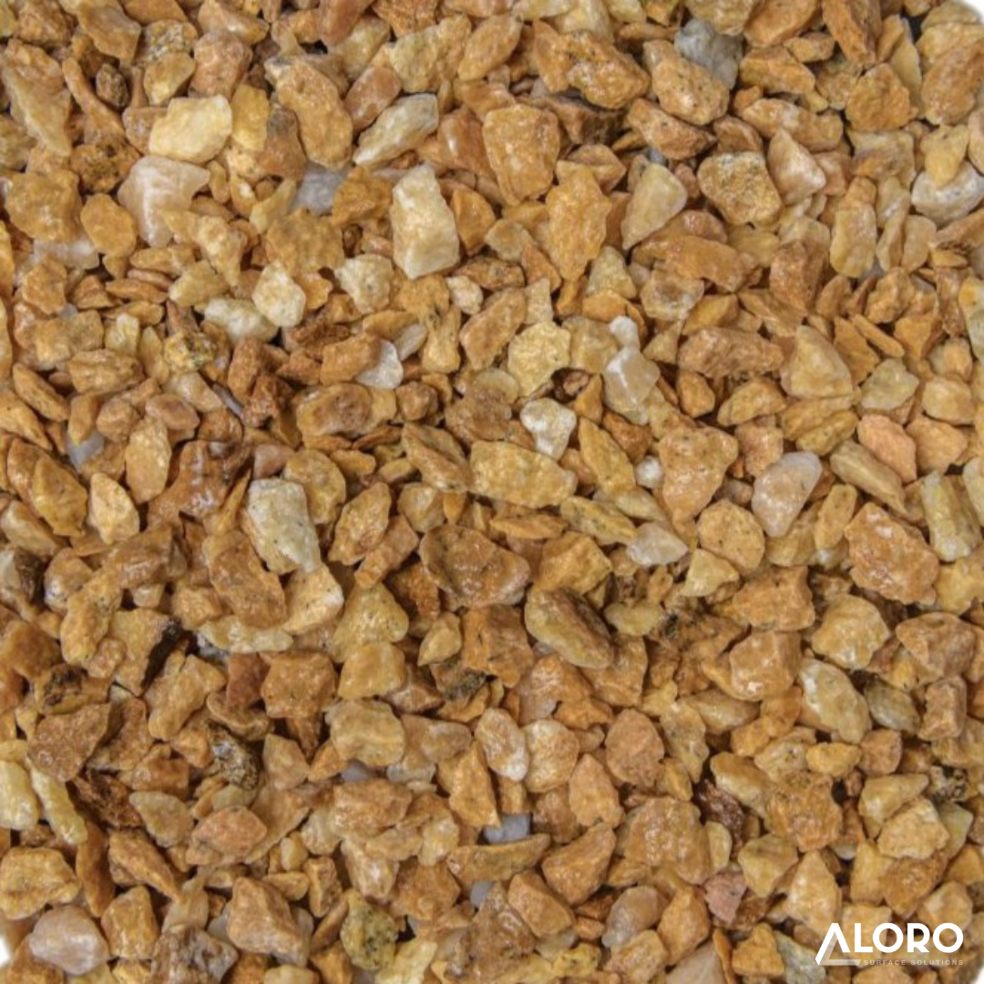 Crushed Aggregate Sunset Gold Marble 6mm