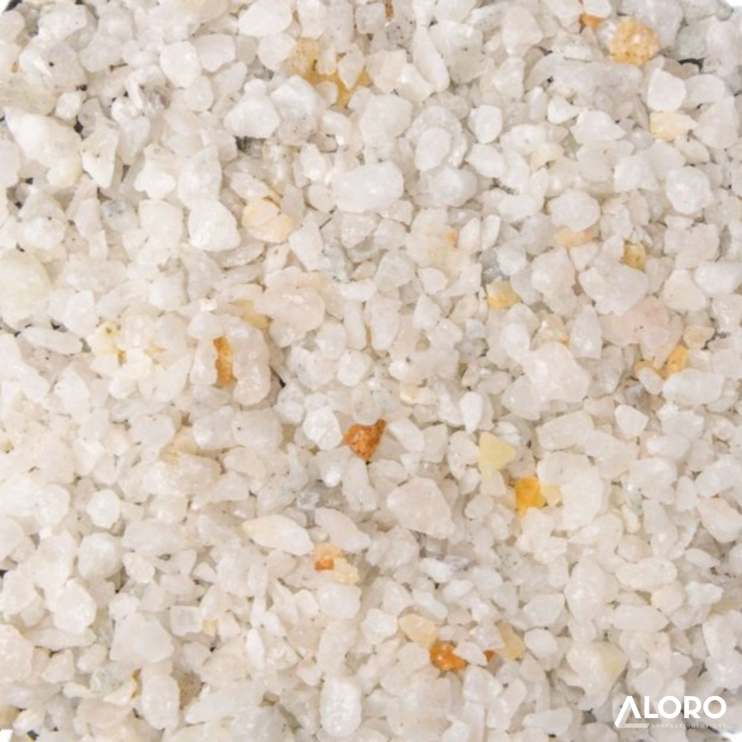 Crushed Aggregate Super Off White Marble 6mm