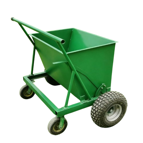 Sand Infill Machine (160L Capacity / 128cm x 83cm x 98cm) with 2 small and 2 big wheels