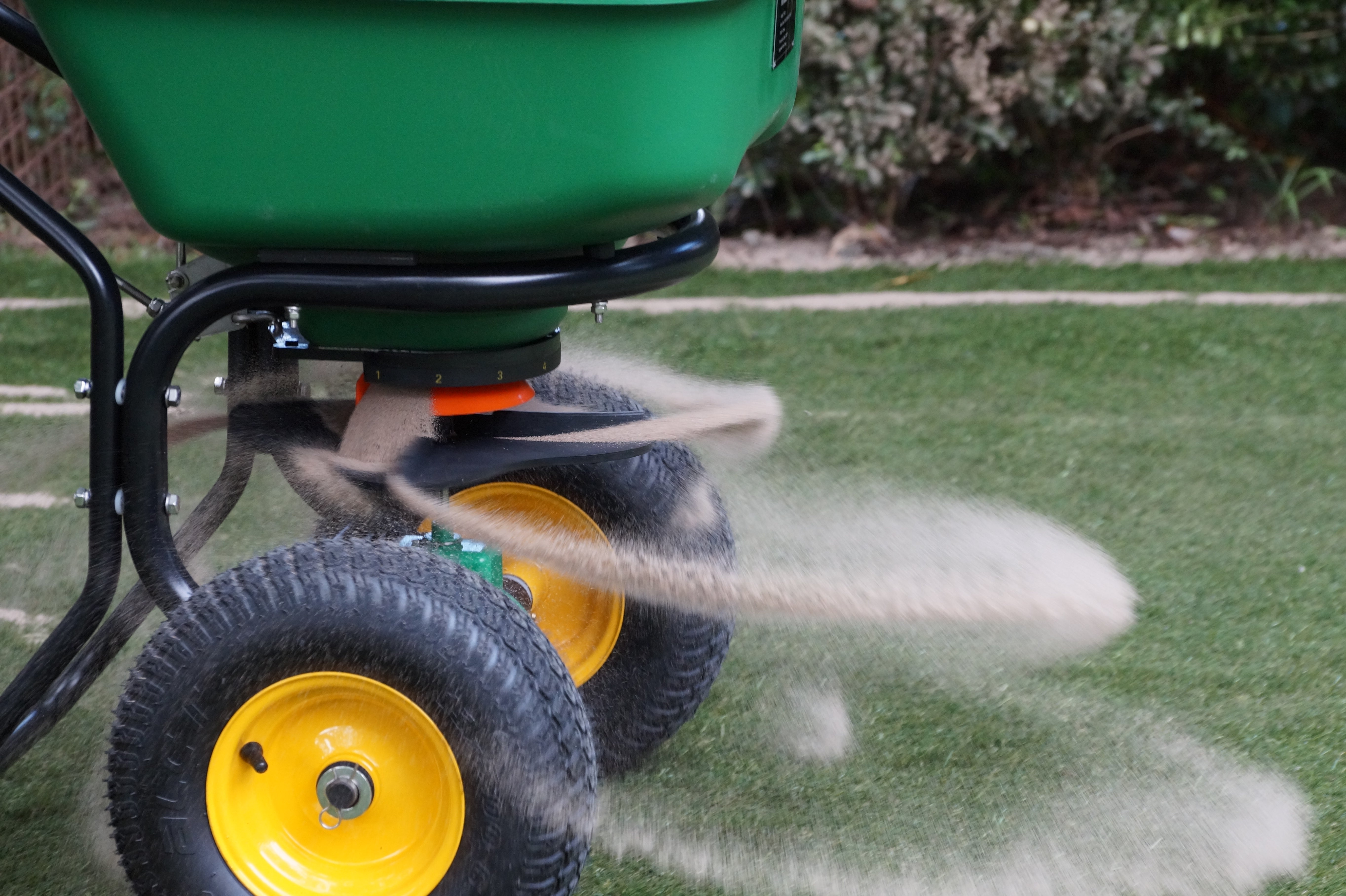 Sand Spreader in action