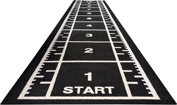 Track with numbers activity grass