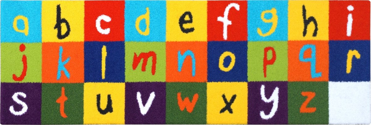 Alphabet Turf - 1m x 3m Grass - Multicoloured - Aloro Group