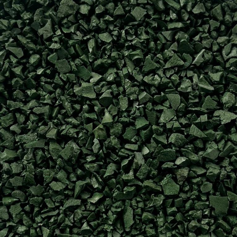 Bounce SBR Precoat Coloured Recycled Rubber Granules - Dark Green - 20kg Bag