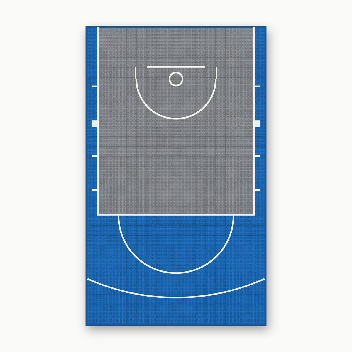 Easi-Court Advantage Blue-Grey court top view