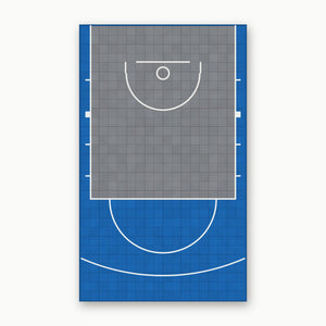Easi-Court Advantage Blue-Grey court top view