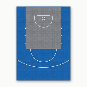 Easi-Court Advantage Plus Blue-Grey court top view