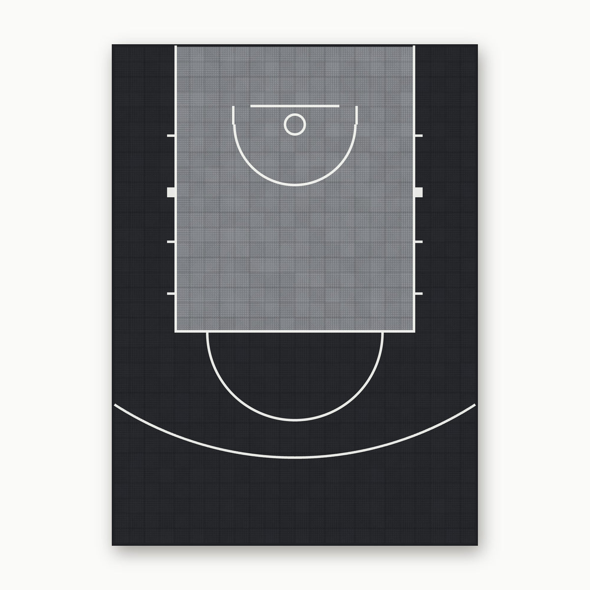 Easi-Court Advantage Plus Grey-Black court top view