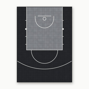 Easi-Court Advantage Plus Grey-Black court top view