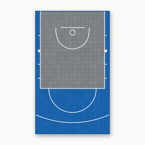 Easi-Court FIBA Pro Blue-Grey court top view