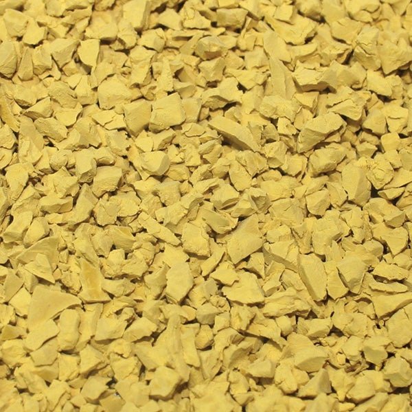EPDM Rubber Granules Op1 - 4mm - Ochre Gold - 25kg bag - Aloro Group