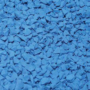 EPDM Rubber Granules Op1 - 4mm - Rainbow Blue - 25kg bag - Aloro Group