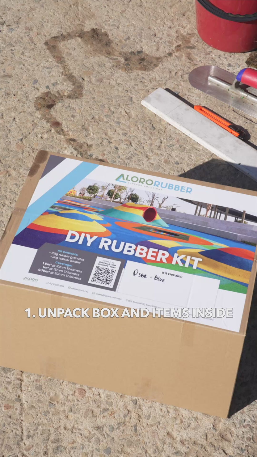 DIY Rubber Kit SBR Precoat Coloured Recycled Rubber Granules (Green)