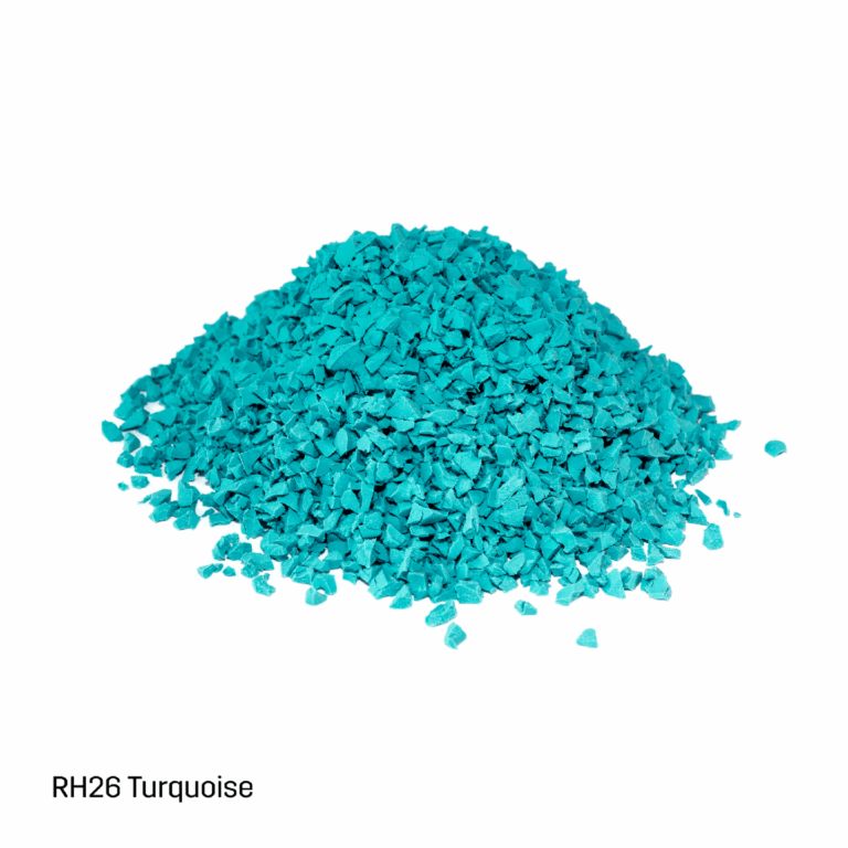 Rosehill TPV Inplay Rubber Granules - 1 - 4mm - Turquoise - 25kg - Aloro Group