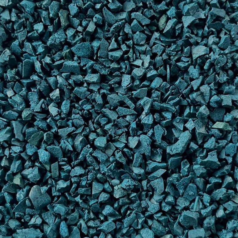 SBR Precoat Coloured Recycled Rubber Granules SF - C05 - Blue - 20kg Bag - Aloro Group
