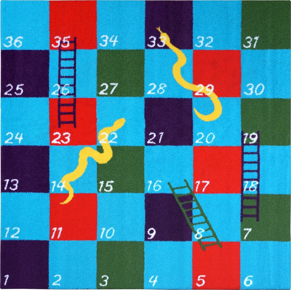 Snakes and Ladders - 3m x 3m Grass - Multicoloured - Aloro Group